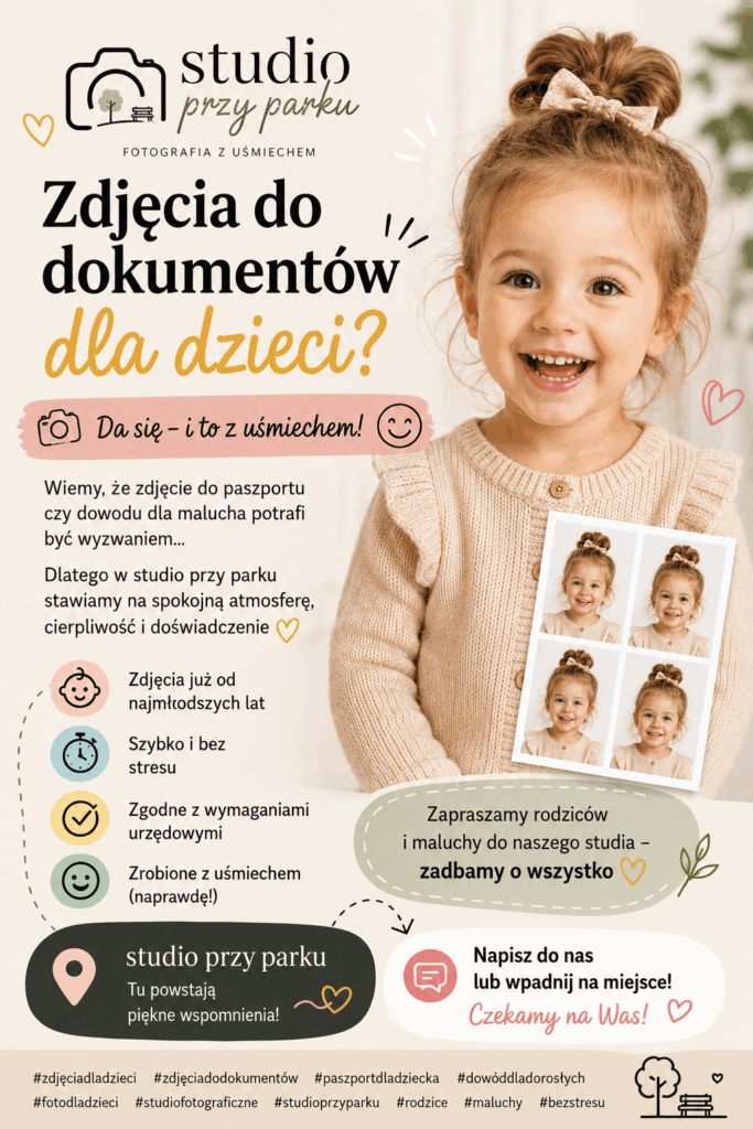 zdjęcia do dokumentów dla dzieci